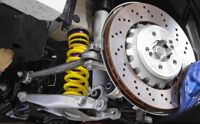 steering, brakes, shock absorbers and suspension